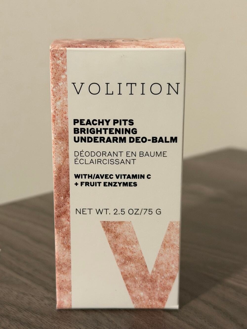 Volition Peachy Pits Brightening Underarm Deo-Balm 2.5oz NEW IN BOX